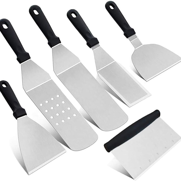 Lxgkrel Grillvender Hamburgerender Grillspade Grillbestikk Sett Spader KLB