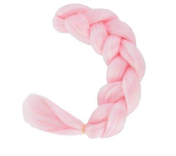 Jumbo Braid / Lisäkehiusletti - 60 cm_MGF Ljusrosa