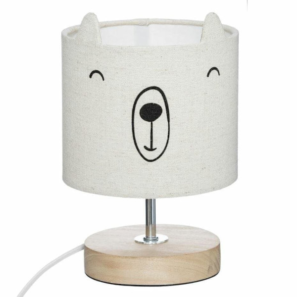 Krämfärgad NALLELAMPA 21 cm för barnrum_MGF