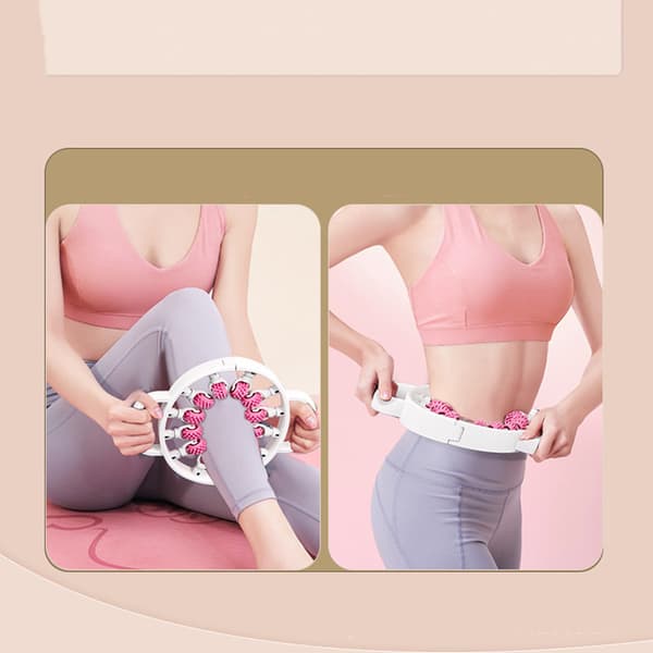 Benmassager - 12 Rullar för Bekväm Massage Rosa Pink