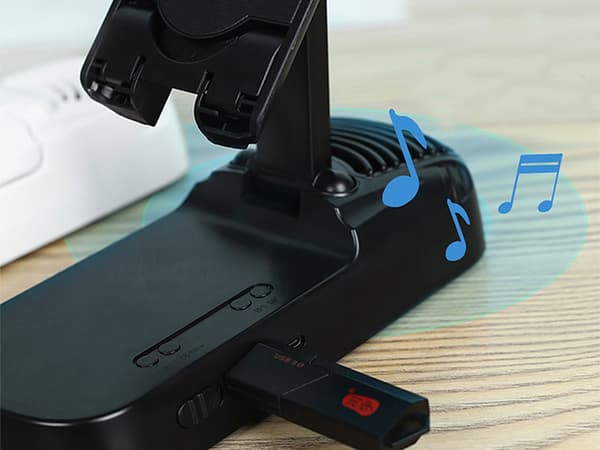 Bluetooth-kaiutin - Teleskooppijalusta virtapankilla_MGF