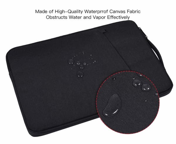 Laptopfodral 13.3 tommer lærred Sort Black
