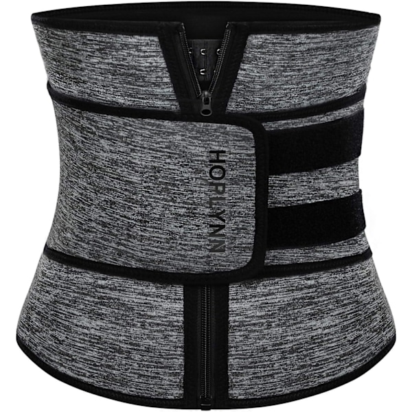 HOPLYNN Neopreeninen Hikinauha Vyötärömuotoilija Korsetti Trimmeri Muotoiluvyö Naisille Harmaa Grey S