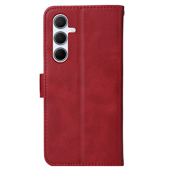 SKALO Samsung A56 5G PU-nahkainen lompakkokotelo - Useita värejä Red Röd