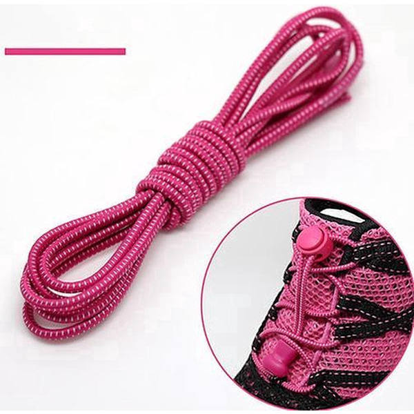 Lock Laces - Perfekt for løping - Rosa