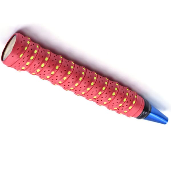 Badmintonracketgrepstape - absorberende og sklisikker rød Red