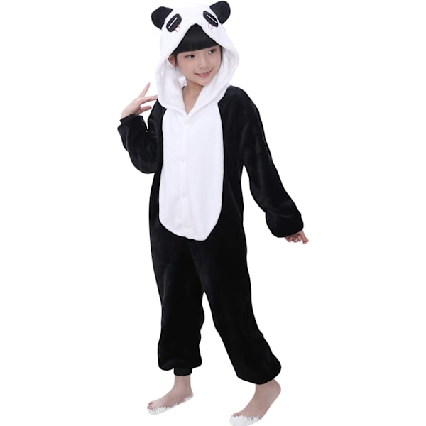 Barn/Unisex Fancy Dress Dyre Kostyme Onesie Pyjamas Jumpsuit Cosplay Kigurumi Jul Halloween Fancy Dress panda 110