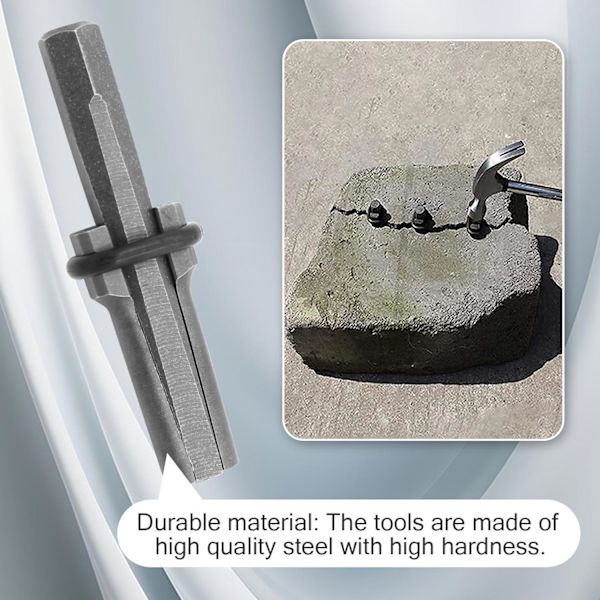 Stenkiler/Stenkile til stensprængning 18 mm 5-pak