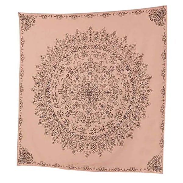 Boheemi tyyliin geometrinen mandala-seinävaate visionäärisen taiteen hengessä