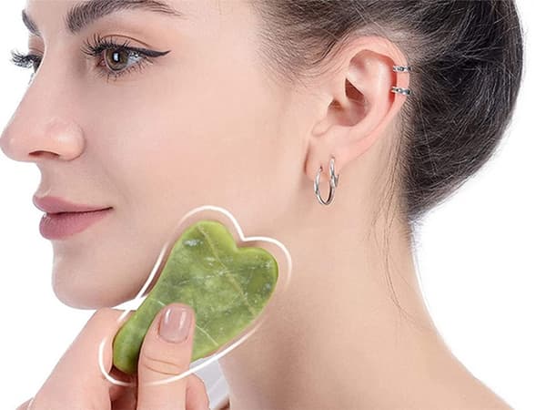 Jade Massage Roller Set / Gua Sha Ansiktsmassage - 3 delar_MGF
