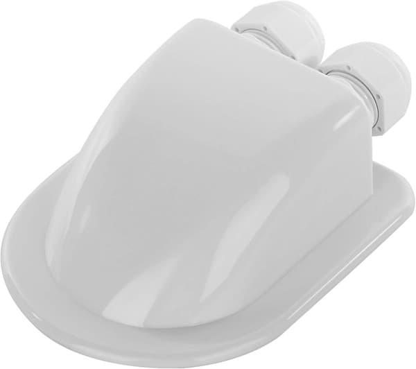 IP68 Solcellepanel Kabelgjennomføring Dobbel Hvit