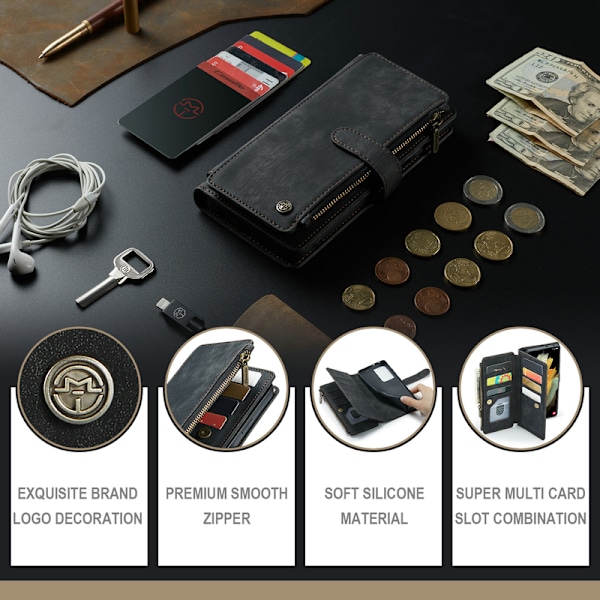 Caseme c30 etui til iPhone 13 sort sort black