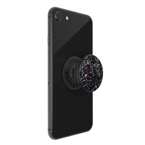 POPSOCKETS Sparkle Black Avtagbart Grip med Ställfunktion Premium Multifärg
