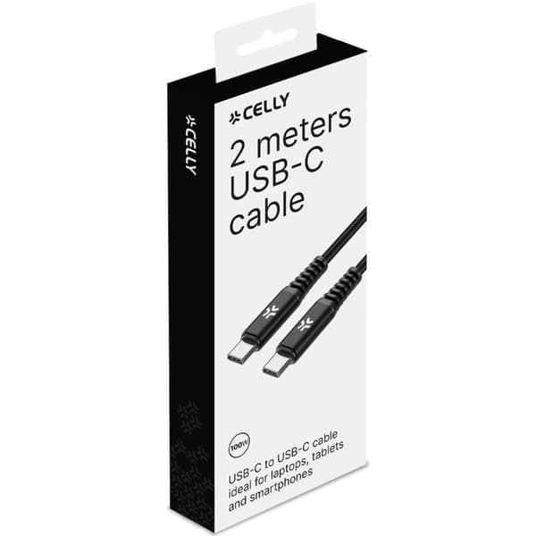 USB-C - USB-C-kaapeli PD 100W 2 m Svart