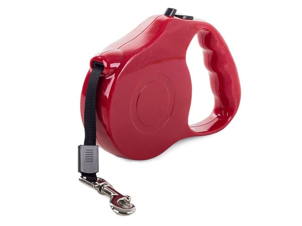 Rullkoppel / Hundkoppel - 5m - 15kg_MGF Red
