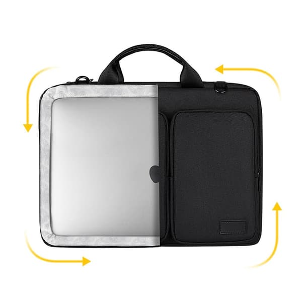 INF Laptop Sleeve with Shoulder Strap Silvergrå L