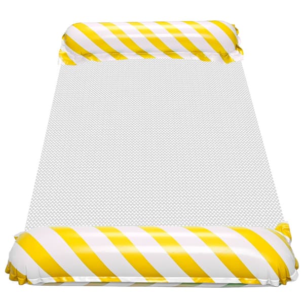 Poolmadras med Net_MGF Yellow
