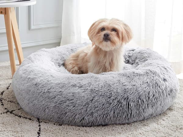 Fluffy hundeseng katteseng blødt pudebetræk sofeseng 80cm_MGF