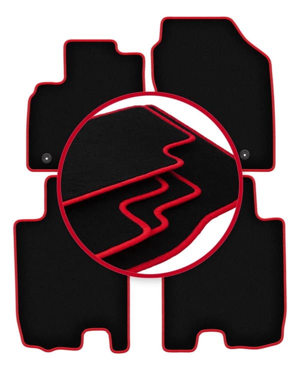 CARLUX-RED bilmåtter til: Honda Jazz III hatchback (2008-2011)_MGF