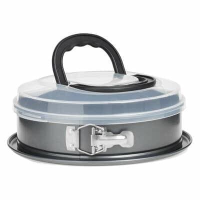 Takeat 26 cm tårtform med plastlock och handtag_MGF