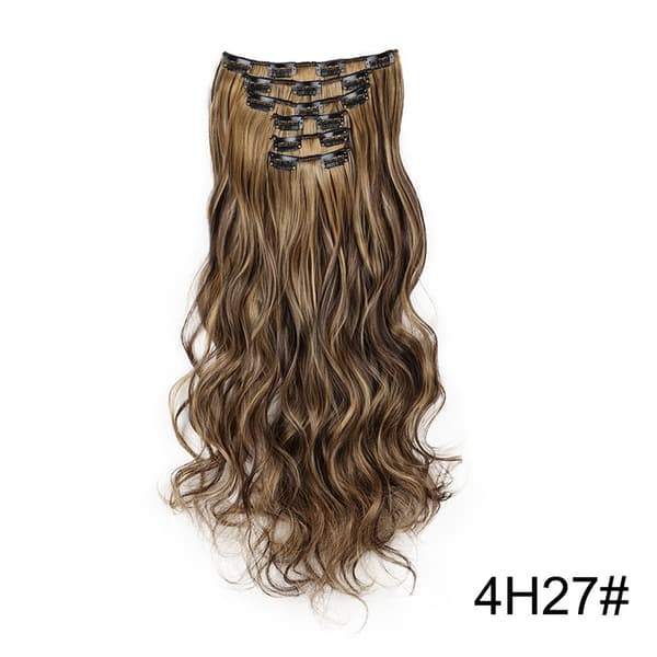 16 Clips Curly Hair Extension 6 Piece Set