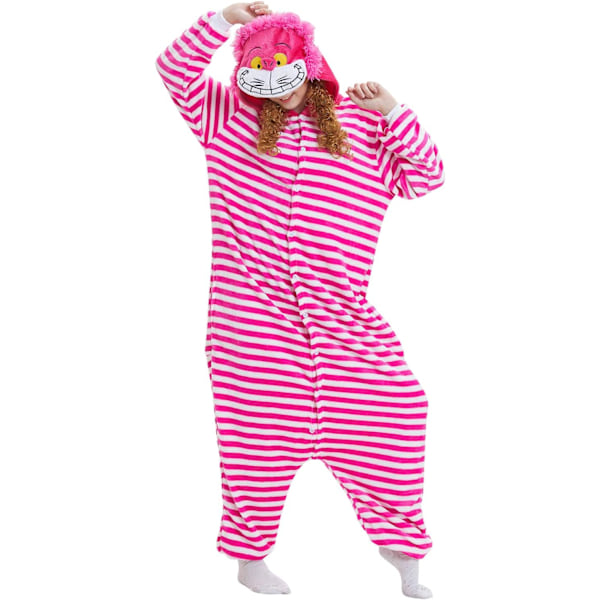 Dam Onesie, Herrarnas Jumpsuit, Kigurumi Onesie, Enhörning Pyjamas, Flanell Pyjamas, Djur Onesie, Halloween Kostym, Julkläder rosa S