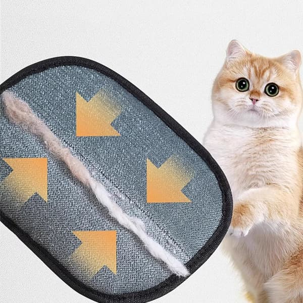 4-pak statiske handsker til fjernelse af dyrehår - genanvendelig katte- og hundehårfjerner
