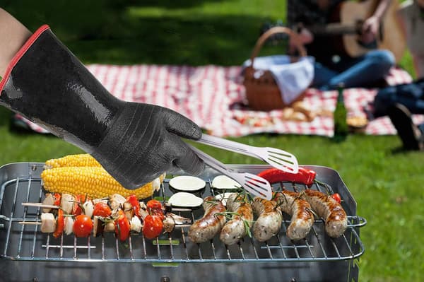 BBQ-handsker varmebestandige - 500°C - 35,6 cm - vandtætte