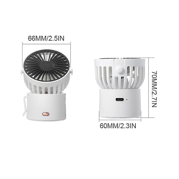 Portable Small Fan Mini Handheld USB Rechargeable Personal Fan Small Pocket Fan Neck Hand Fan For