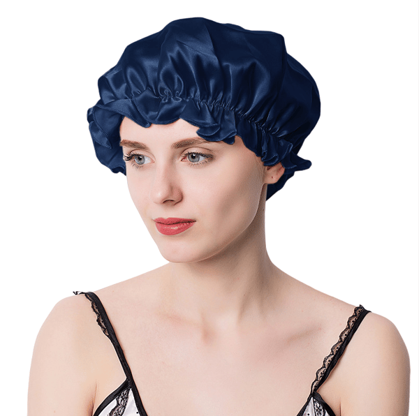 100 % silkkimyssy, laivastonsininen, M NavyBlue M