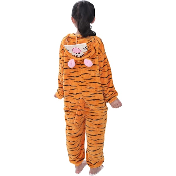 Barn unisex jumpsuits, 2023 kostyme dyreonesie nattkjole pyjamas hettegenser cosplay kigurum nattøy jul Halloween Tigger 100