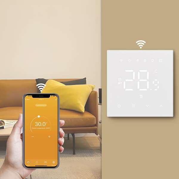 Smart WiFi Termostat til Elektrisk Gulvvarme