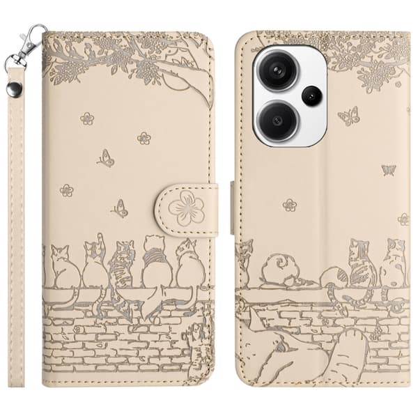 Kitties Pung Etui til Xiaomi Redmi Note 13 Pro+ Plus 5G Rød_MGF