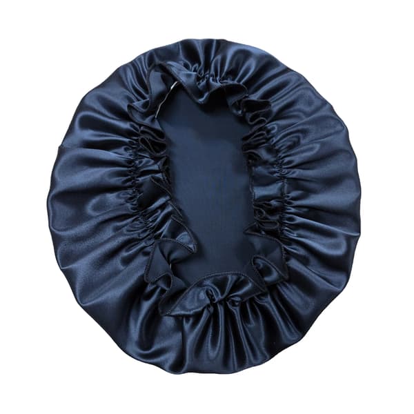 Sovehette i 100 % silke NavyBlue M NavyBlue M