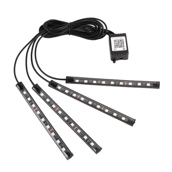 4 stk LED-striper for bilinteriør