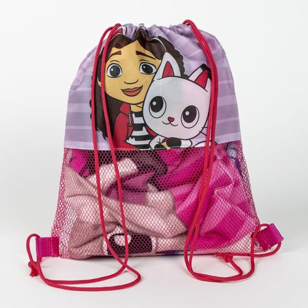 Gabby’s Dollhouse Rosa Pyyhe, Treeningkassi ja Pesapallimütsi Komplekt_MGF
