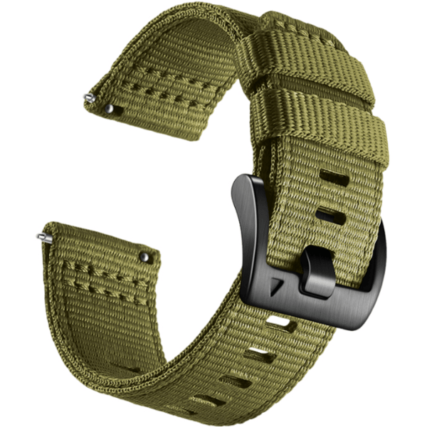 Nylonranneke Garmin Forerunner 255/265/245 -älykellolle, vihreä M Green M
