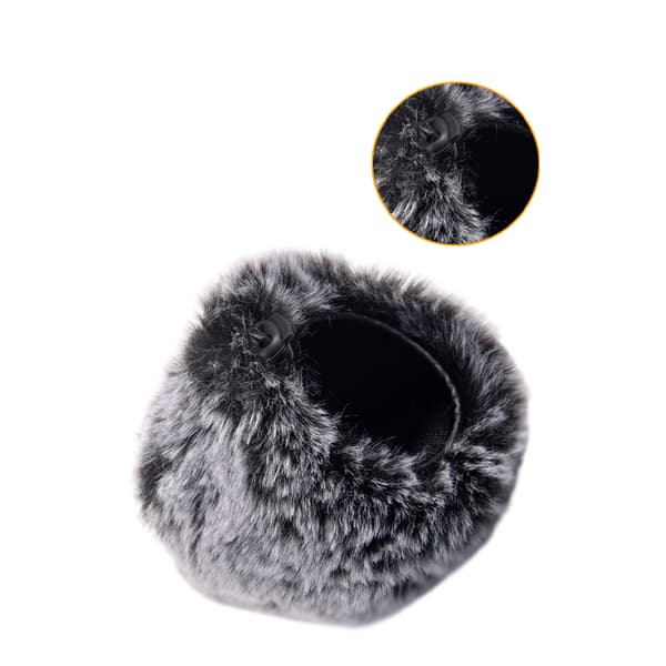 Foam Microphone Cover, Grey Furry Windscreen for Blue Yeti/Pro