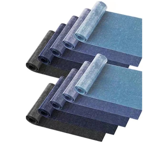 Jeanslappar Tygmärken Broderade 10-pack - 5 Färger x 2