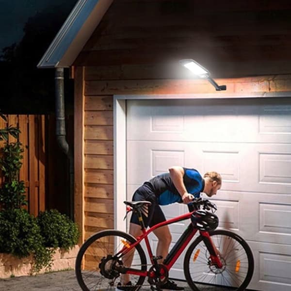 Solcellelampe 160 LED COB hagelampe bevegelsessensor 3 moduser fjernkontroll IP65 halogen_MGF