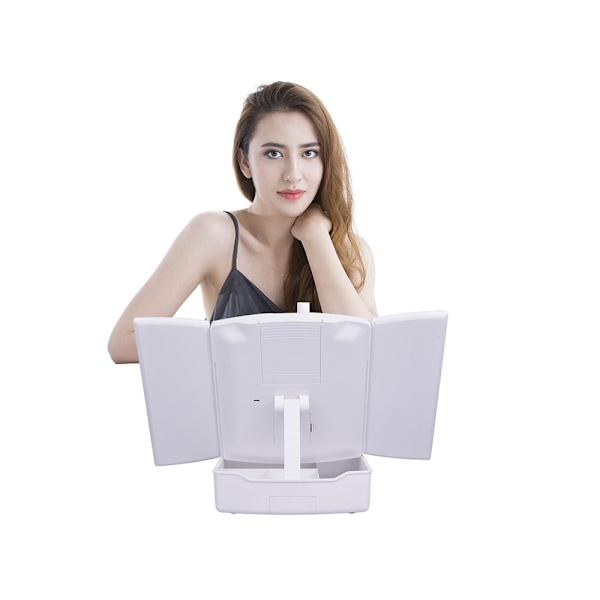 4-i-1 Makeup Spejl LED - Spejl til Makeup – Makeupbord_MGF