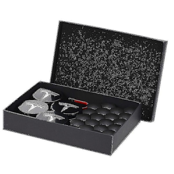 Hjulkapselsett for Tesla - Senterkopp, Hjulmutterdeksler, Navkapsel for Model Y, Model 3, Model S, Model X_MGF