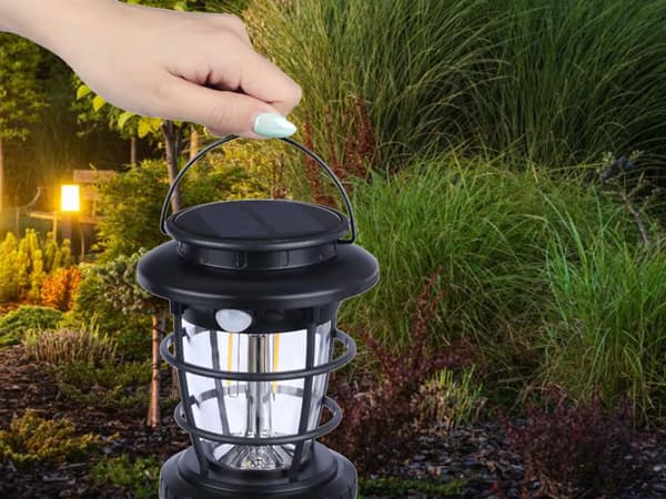 Solcellelykt LED - Hagelampe med bevegelses- og skumringssensor_MGF