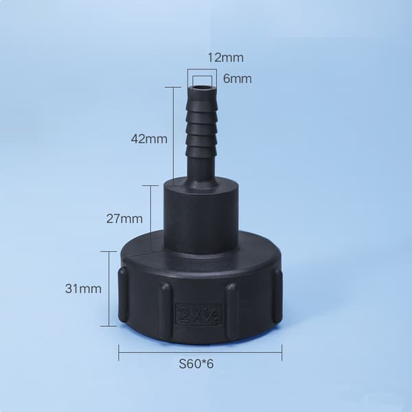Plastic Tank Hose Adapter IBC Garden Hose Connection Tool 12mm 12mm