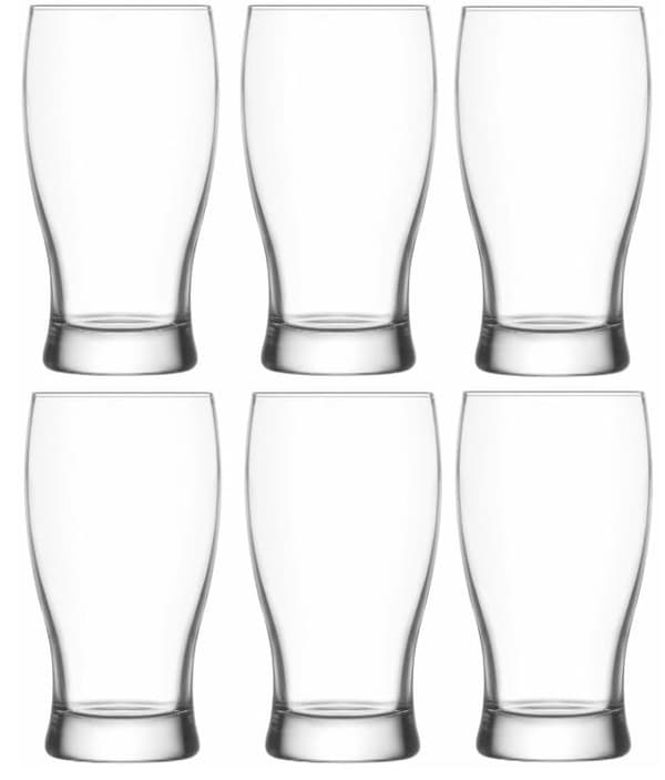 Set med 6 Belek LAV 380 ml ölglas_MGF