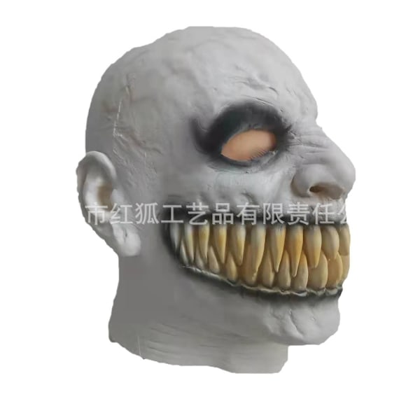 Halloween-skrekk hodeplagg sprukket tann demon Wasago bar tenner maske populær feriefest kostyme rekvisitter Short white