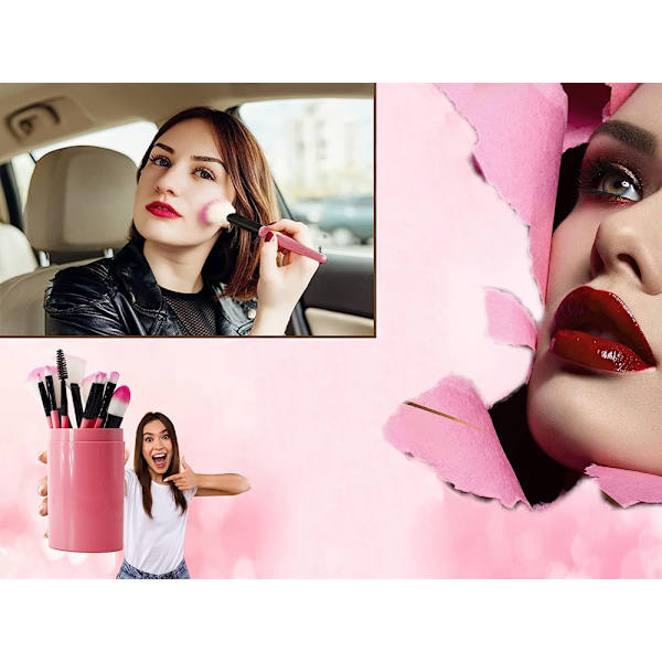 Makeupbørstesæt - Makeupbørster - 12 dele_MGF