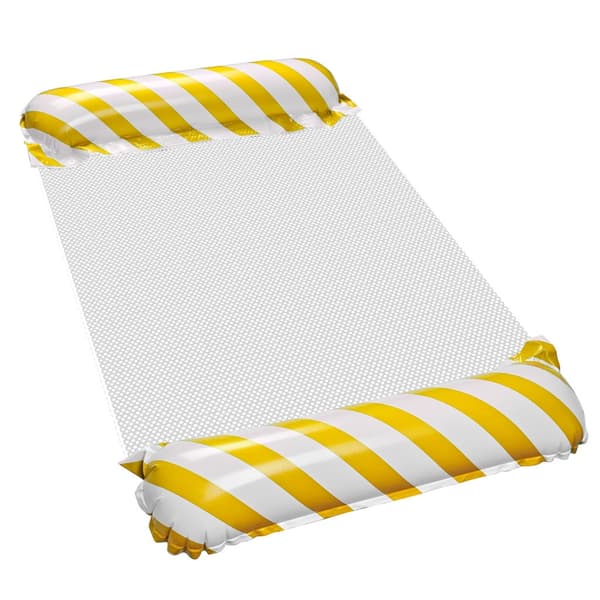Poolmadras med Net_MGF Yellow