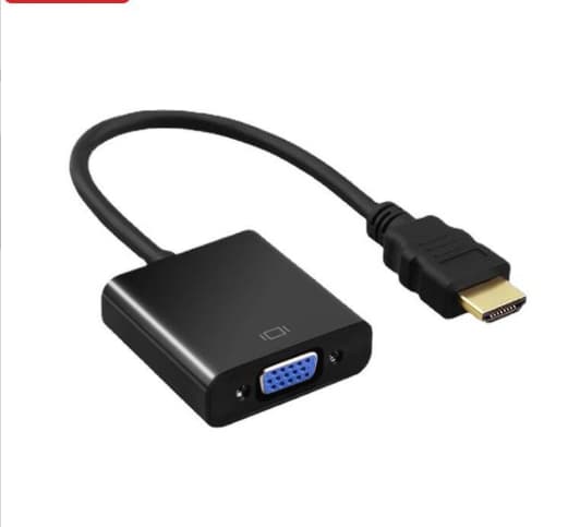 HDMI til VGA HD Adapterkabel med Lyd- og Video Strømtilkoblingsomformer Egnet for Datamaskin, Stasjonær PC, Laptop, PC