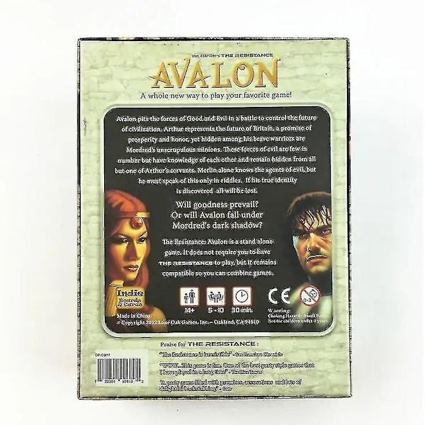 The Resistance: Avalon - Sosial Deduksjon Brettspill Morsomme Festkortspill Perfekte Gaver